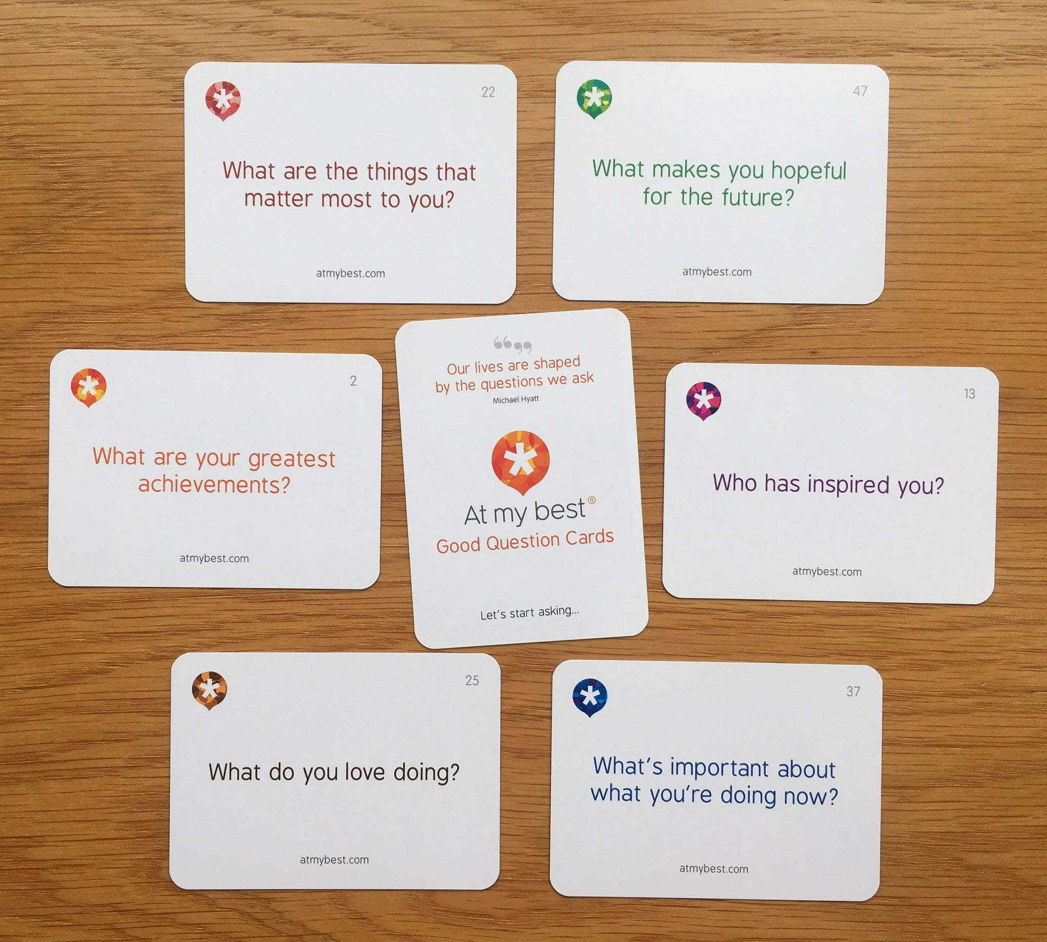 Good Question Cards - coaching cards; positive psychology | At My Best ...